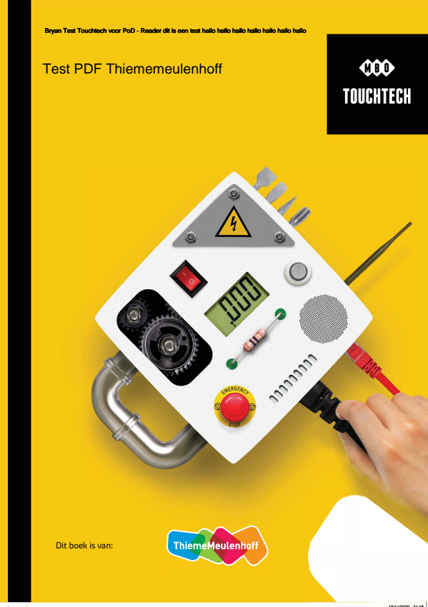 [9870000001953] Bryan Test Touchtech voor PoD