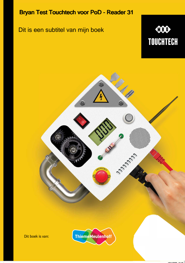 [9870000001991] Bryan Test Touchtech voor PoD
